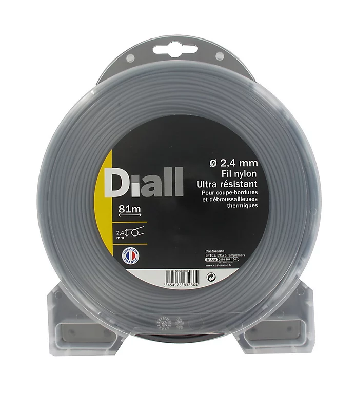 Castorama Fil De Nylon Titanium Diall Ø2,4mm 81m 1 Castorama Fil De Nylon Titanium Diall Ø2,4mm 81m